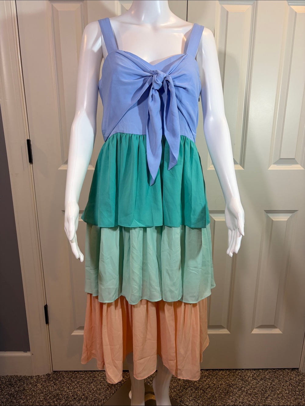 CROSBY by Mollie Burch Light Blue Dress with Pastel Accents